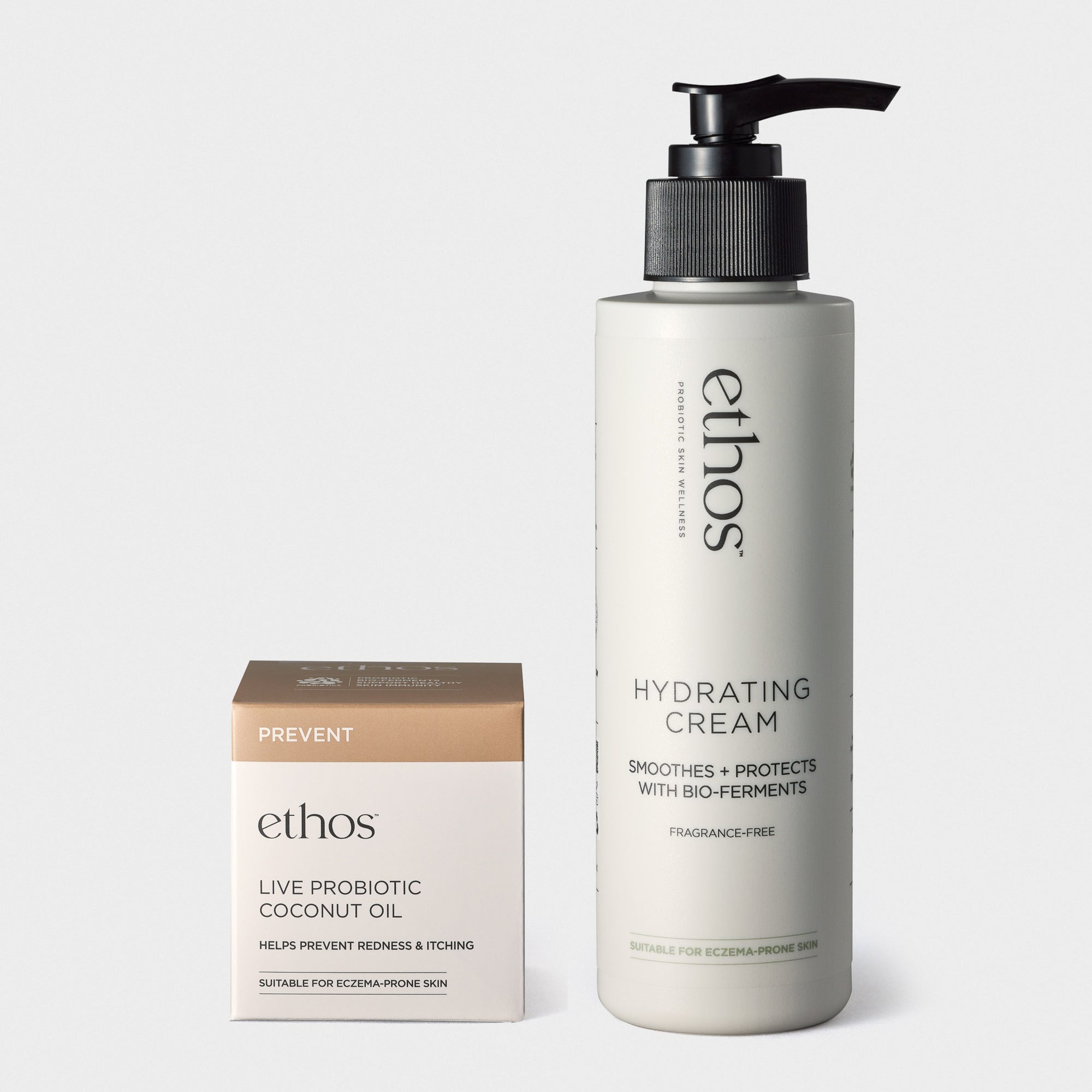PREVENT DUO - Live Probiotic Coconut Oil & Hydrating Cream