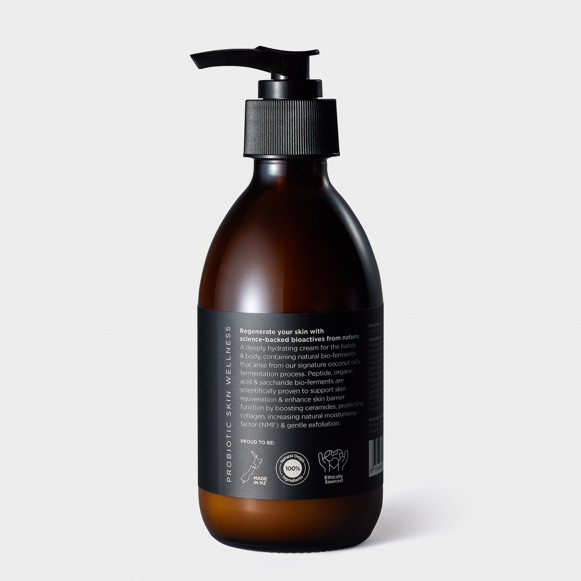 NATURAL HAND & BODY CREAM - Bergamot, Ginger & Vetiver - 250ml